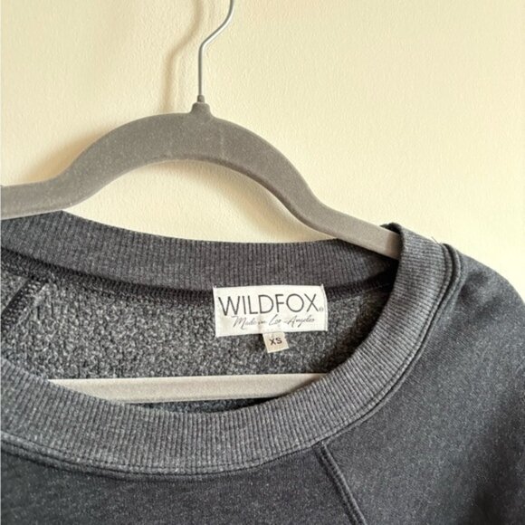 WILDFOX Cotton-Blend Cat Face Pullover Round neck Sweater Made in USA Size XS - Picture 2 of 8